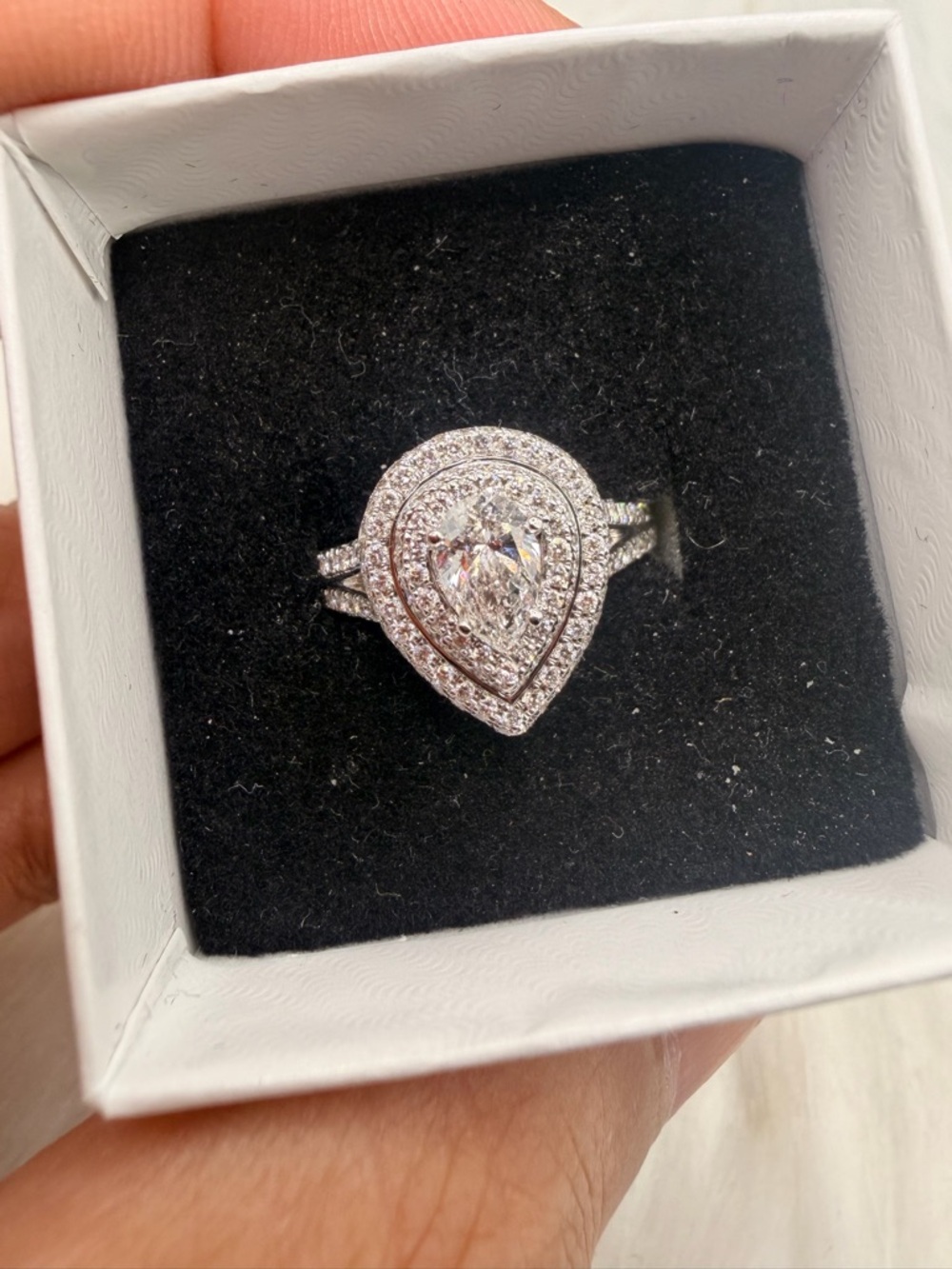 14k White Gold 1.75 Ctw Diamond Neil Lane Ring Size 7.75.